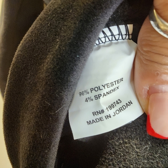 EMELY B Women's Fulm Zip Hooded Black Velvet   Sweatshirt Size M - Picture 2 of 12